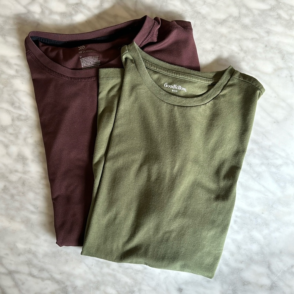 Target tees “Twofer” Size MED.